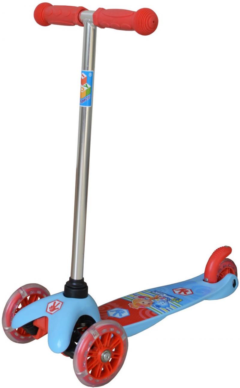 

Самокат трехколёсный 1TOY Фиксики голубой Т58463