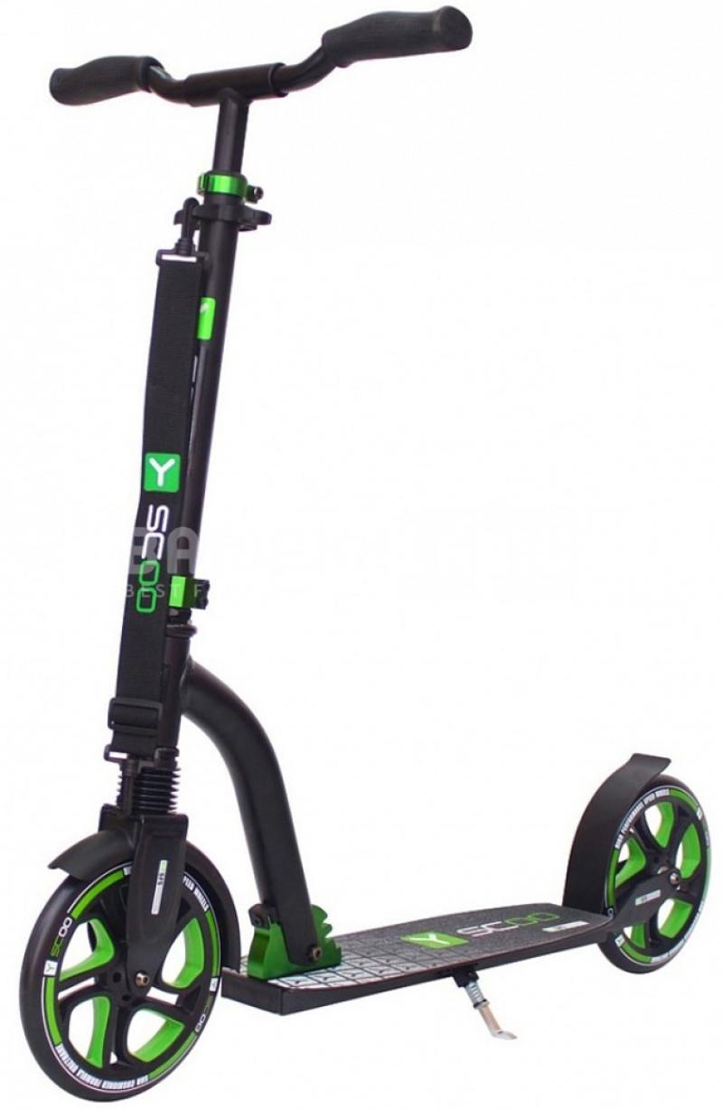 

Самокат двухколёсный Y-SCOO RT 215 MONTEREY с 2 амортизаторами green/black