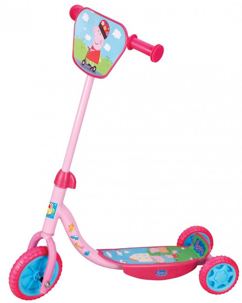 

Самокат трехколёсный 1TOY Peppa 6"/4" розовый Т57644