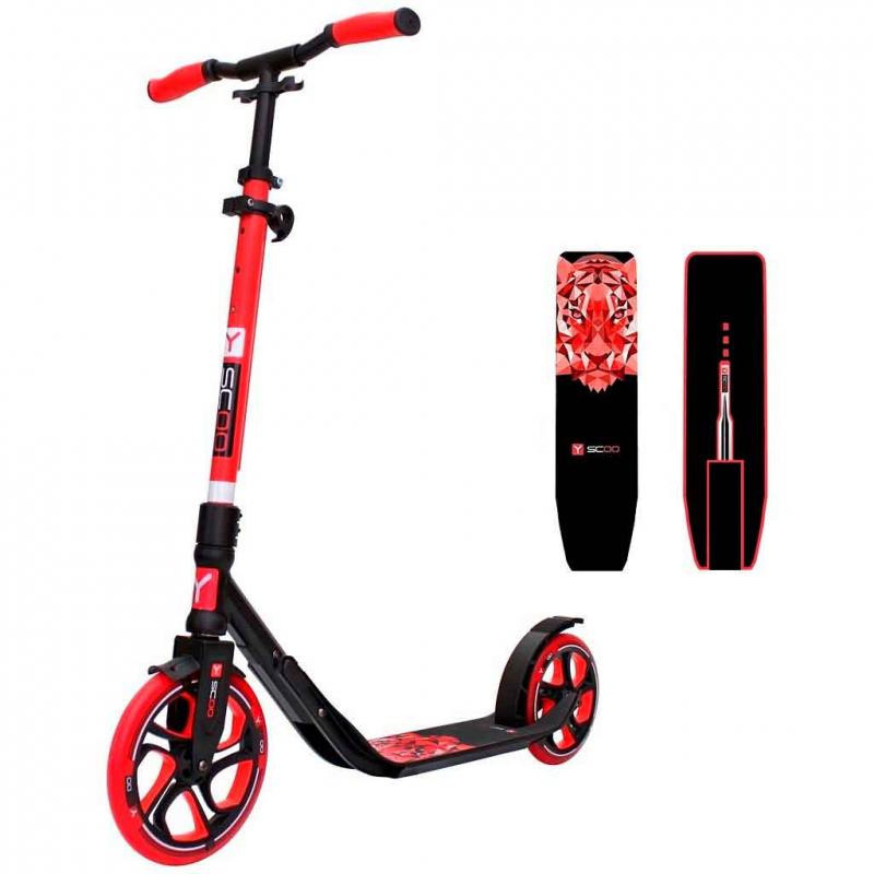 

Самокат двухколёсный Y-SCOO RT 250 ONE&ONE red (2 дизайна в 1 самокате)