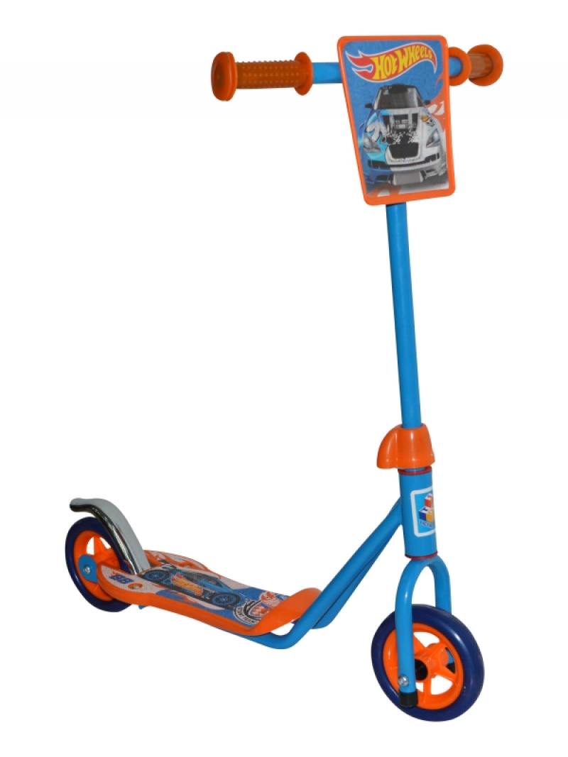 

Самокат двухколёсный 1TOY Hot Wheels Т57569 голубой
