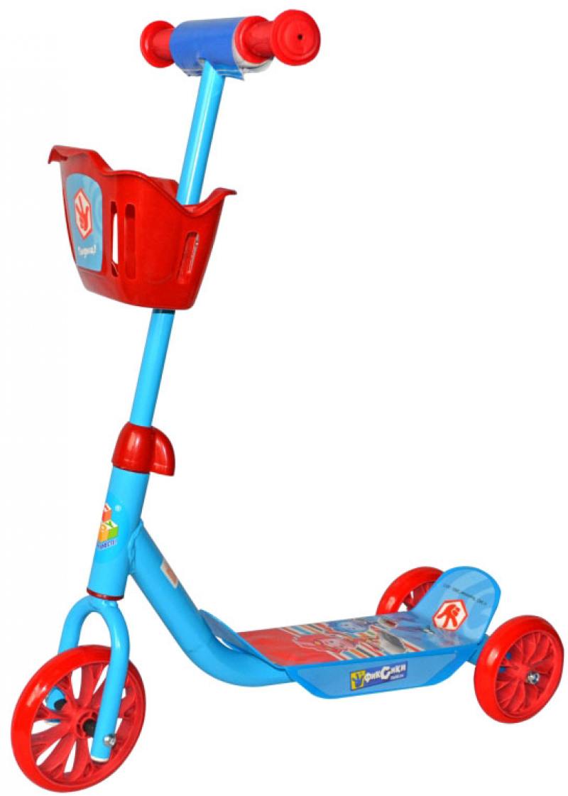 

Самокат трехколёсный 1TOY Фиксики EVA 6"/5", корзина