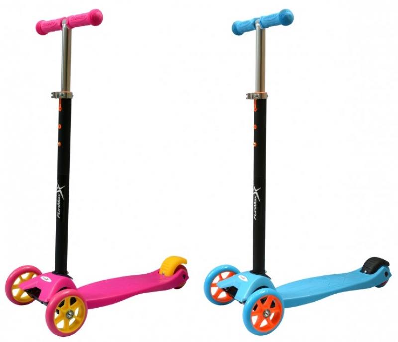 

Самокат трехколёсный 1TOY FunMax ПВХ 120мм/2х80мм, без света, 58х13,5х80(56) см до 25кг,2 цвета в ас