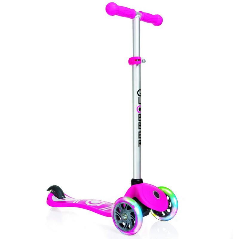 

Самокат трехколёсный Y-SCOO GLOBBER PRIMO Fantasy с 3 светящимися колесами LOGO Neon pink 424-013