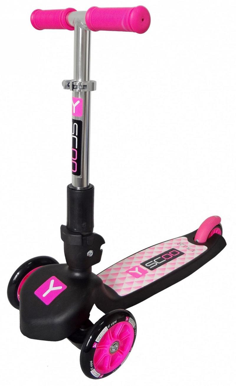 

Самокат трехколесный Y-SCOO TRIO MAXI 120 pink