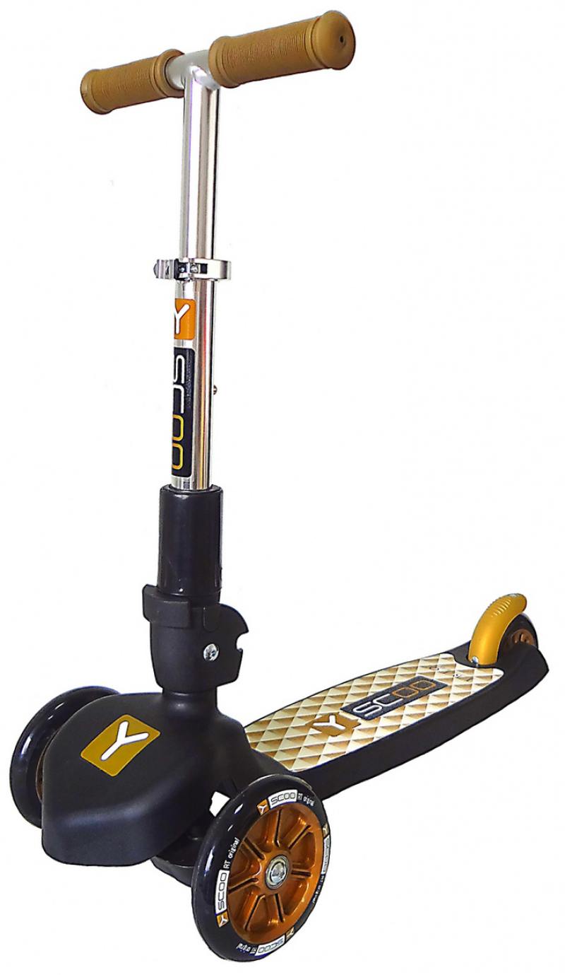 

Самокат трехколесный Y-SCOO TRIO MAXI 120 gold