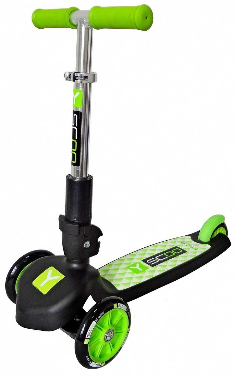 

Самокат трехколесный Y-SCOO TRIO MAXI 120 green