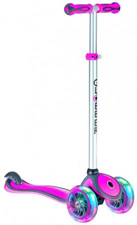 

Самокат трехколёсный Y-SCOO GLOBBER PRIMO PLUS с 3 светящимися колесами Plum 442-114