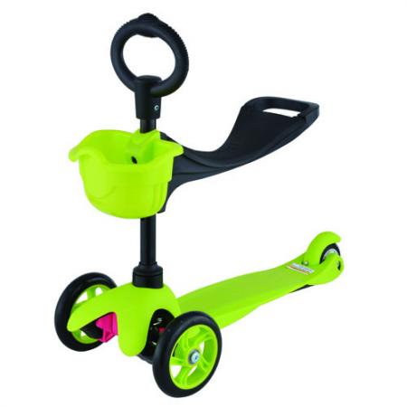 

21st scooTer, Самокат 3-х колёсный с сиденьем Maxi Scooter SKL-06B Зелёный (Green)