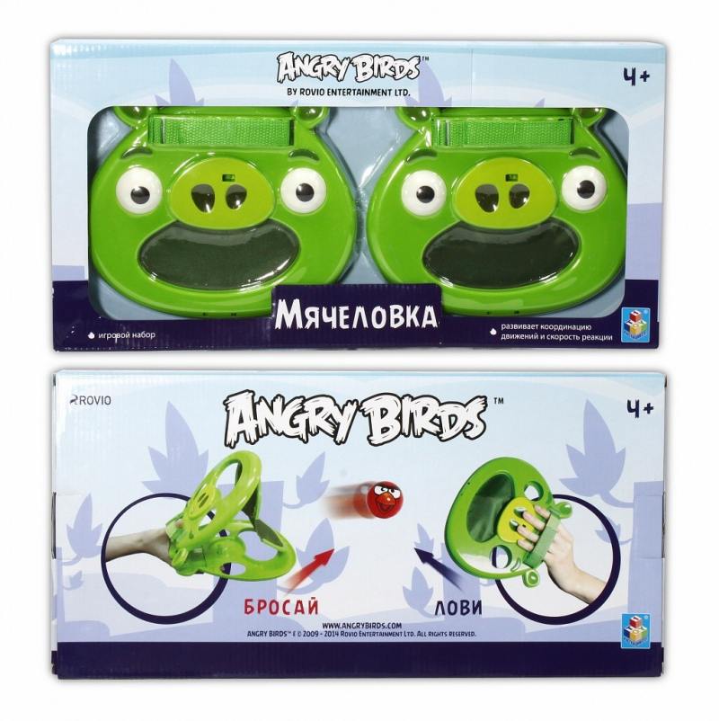 

Спортивная игра 1Toy Angry Birds "Мячеловка" - Свинья Т56600