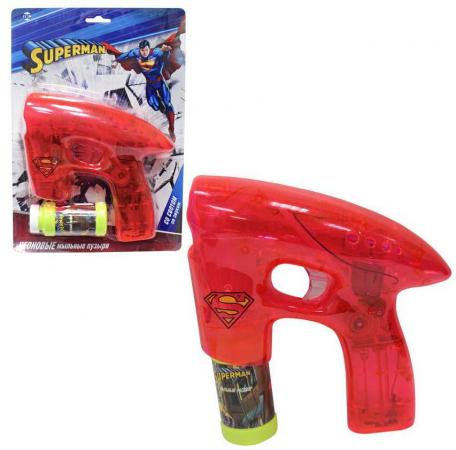 

1toy Superman, мыл. пистолет, светится в темноте, звук, бут. 45 мл, блистер