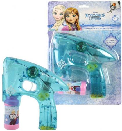 

1toy Disney Холодное сердце, мыл. пистолет, светится в темноте, звук, бут. 45 мл, блистер