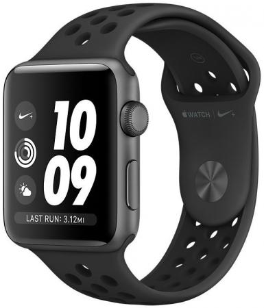 

Apple Watch Nike+ Series 3, 42 мм, корпус из алюминия цвета «серый космос», спортивный ремешок Nike