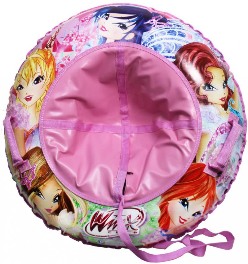 

Тюбинг 1Toy WINX, резин.автокамера, материал глянцевый пвх 500 гр/кв.м.,85см,букс.трос,цветн.кор.