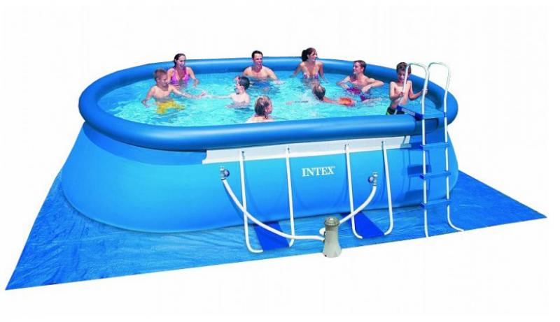 

Бассейн каркасный Intex овальный 549х305х107см DVD, фильтр, тент на/под, лестн,наб-р д/очистки