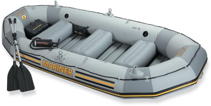 

Надувная лодка INTEX моряк,весла,руч.насос 328х145х48см 320кг