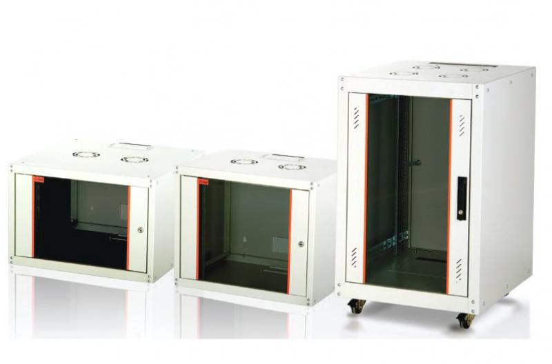 

Шкаф настенный 19" 16U Estap ECOline ECO16U600GF1 600x600 дверь стекло с металлической рамой слева и
