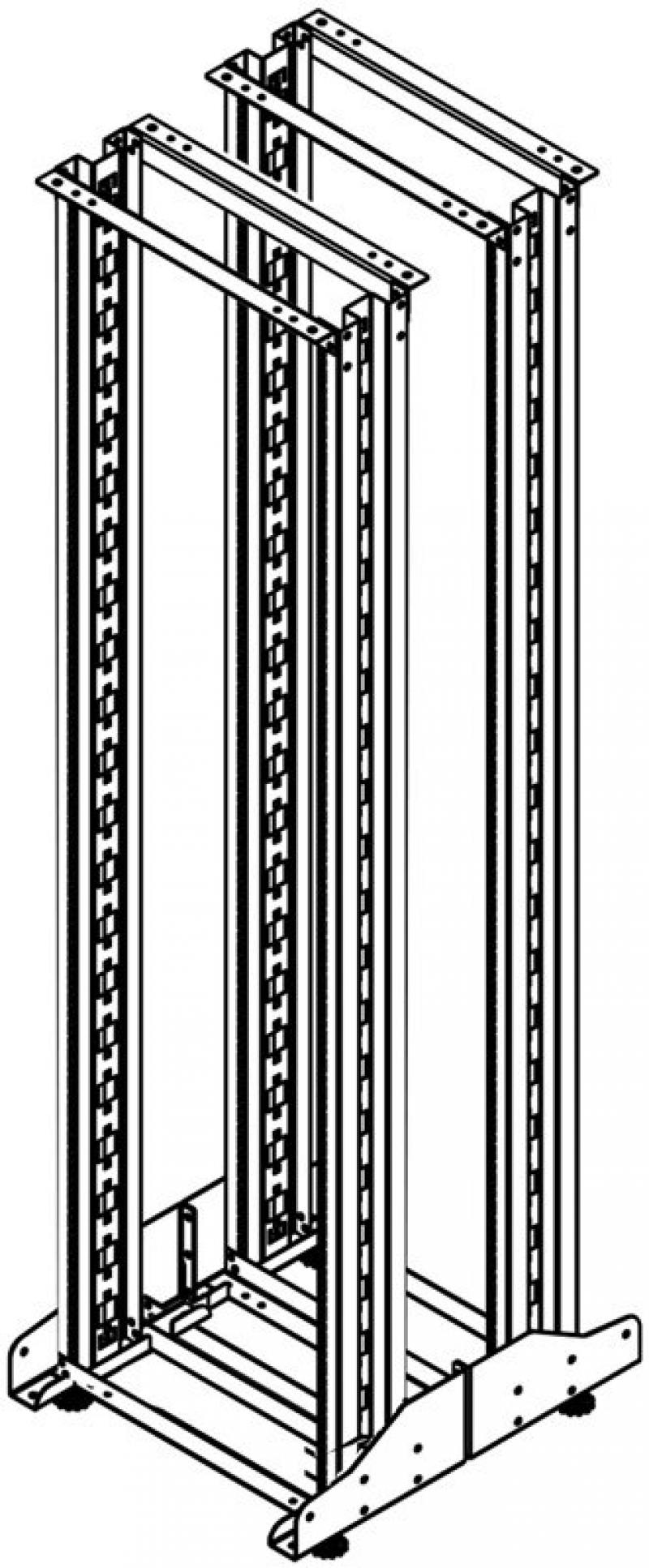 

Стойка открытая двухрамная Estap MLRCK42D100B RELAYrack 19" 42U 1000мм черный