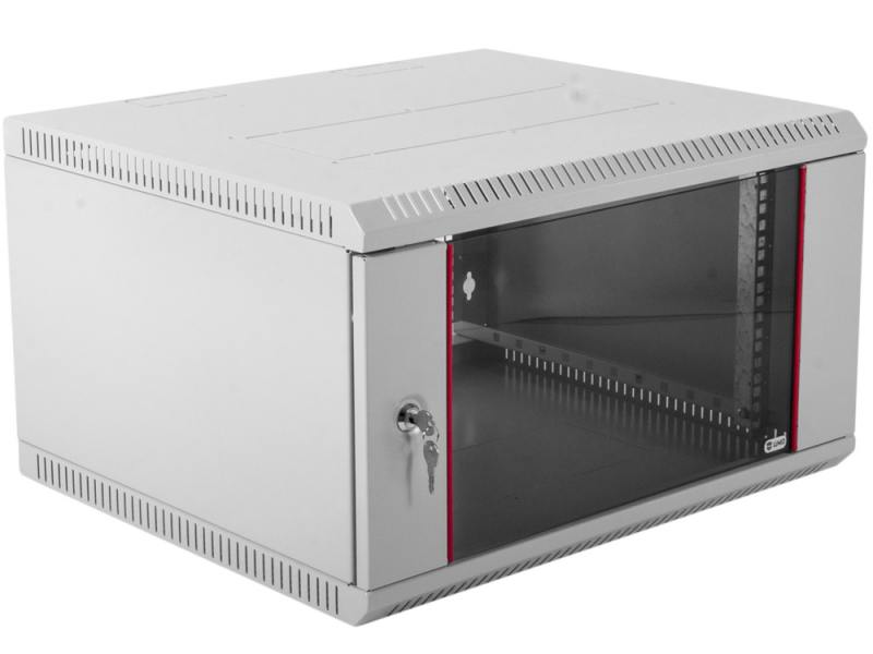 

Шкаф настенный разборный 9U ЦМО ШРН-Э-9.500 600х520mm дверь стекло серый