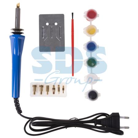 

Набор паяльник-выжигатель (6 насадок) 220V/30 Вт + Краски REXANT