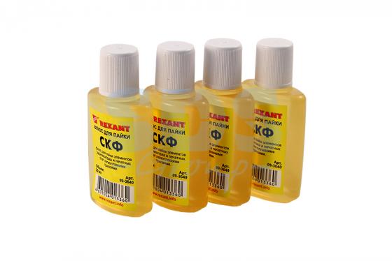 

Флюс для пайки СКФ спирто-канифольный 30мл REXANT