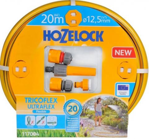 

Набор HOZELOCK 117004 TRICOFLEX ULTRAFLEX STARTER SET ДЛЯ ПОЛИВА 12,5 MM 20 M