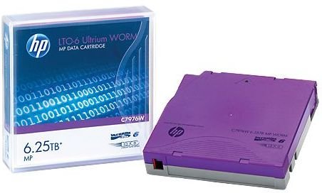 

Ленточный носитель HP LTO-6 Ultrium MP WORM Data Tape C7976W