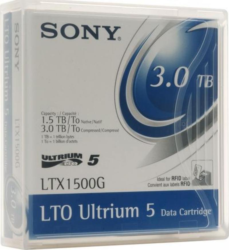 

Жесткий диск ленточный Sony LTX1500GN-LABEL 3.0Tb / 1.5Tb native