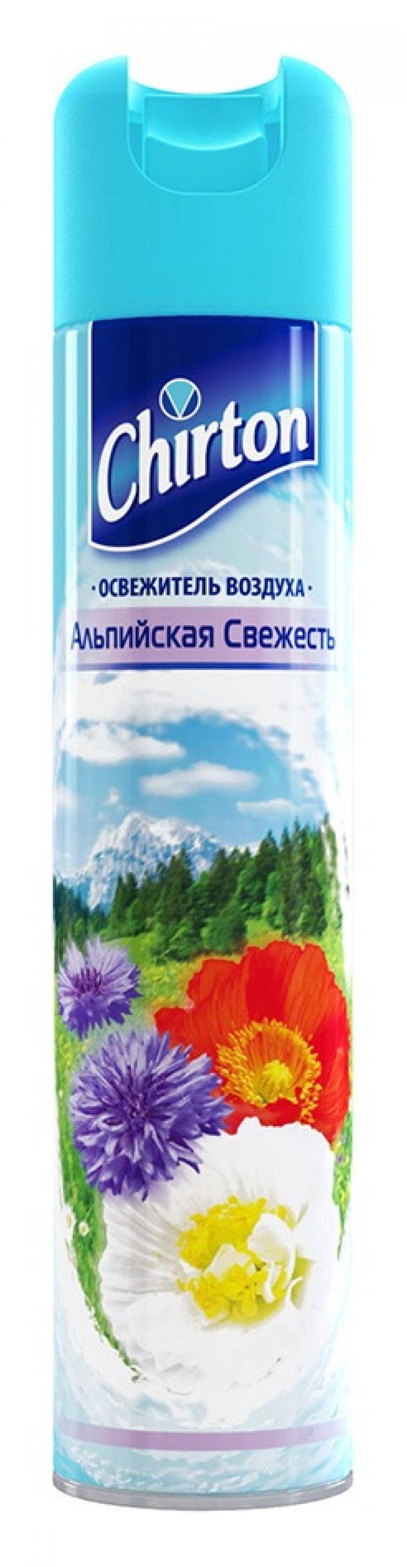 

Освежитель воздуха CHIRTON АЛЬПИЙСКАЯ СВЕЖЕСТЬ, спрей, 300 мл ОС.CHIRTON АЛЬП.СВЕЖ