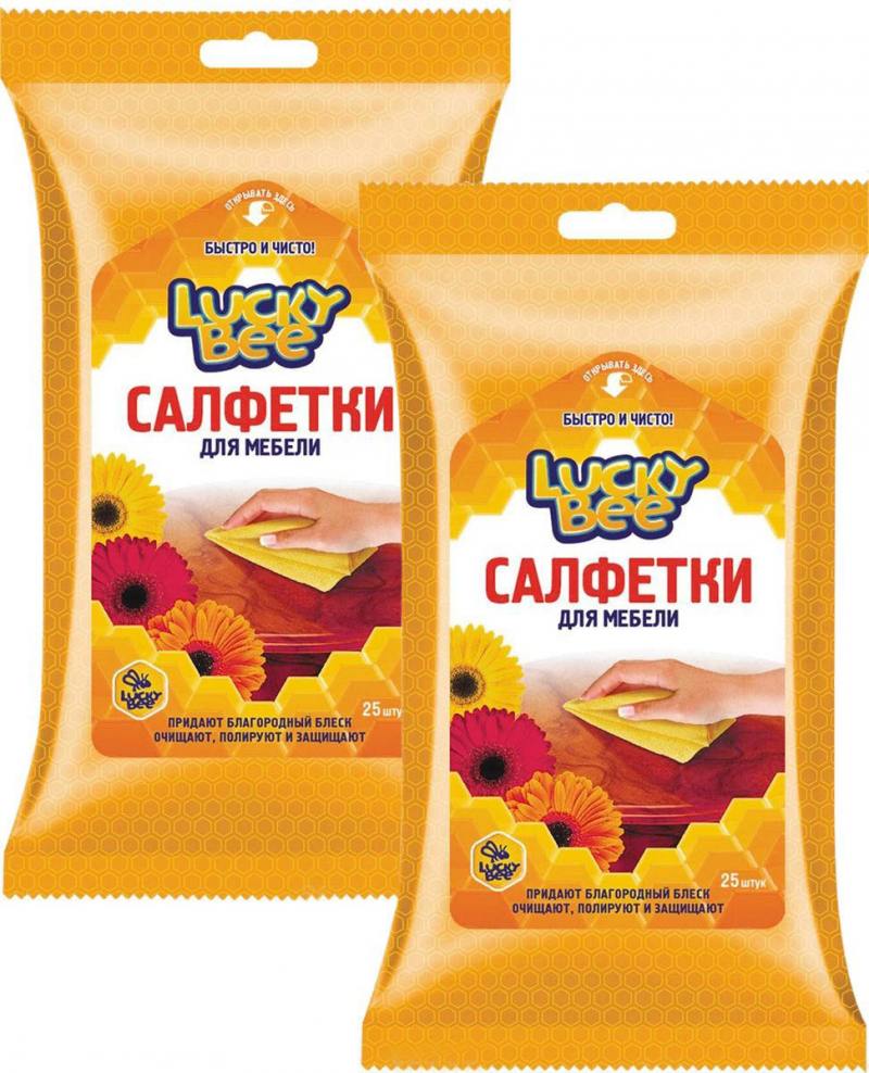 

Салфетки для мебели 25шт. Lucky Bee LB 7305