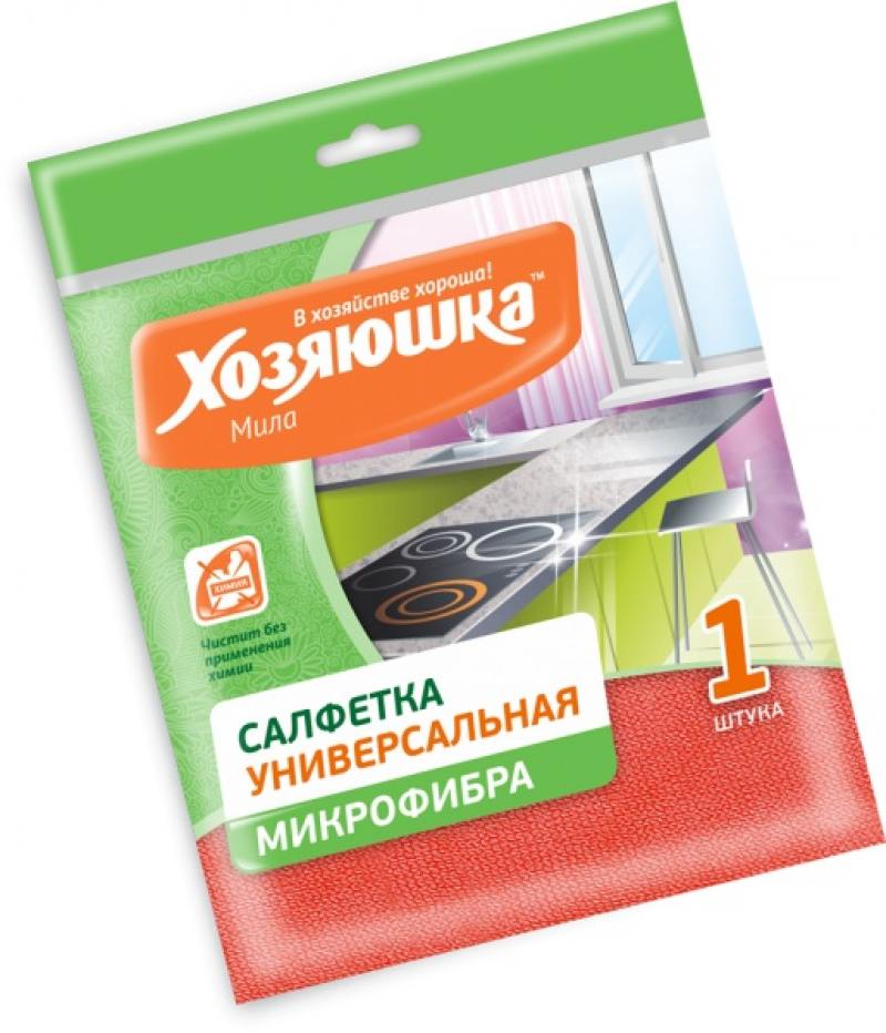

Салфетка для уборки ХОЗЯЮШКА Мила микрофибра 04006