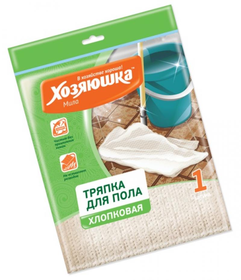

Тряпка для пола ХОЗЯЮШКА Мила хлопковая белая 06009