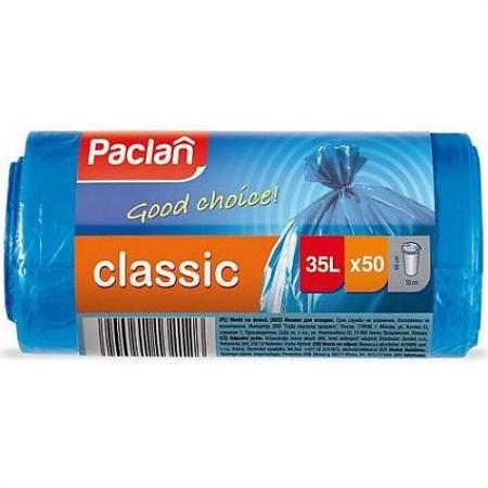 

PACLAN Мешки для мусора синие CLASSIC 35л 50шт