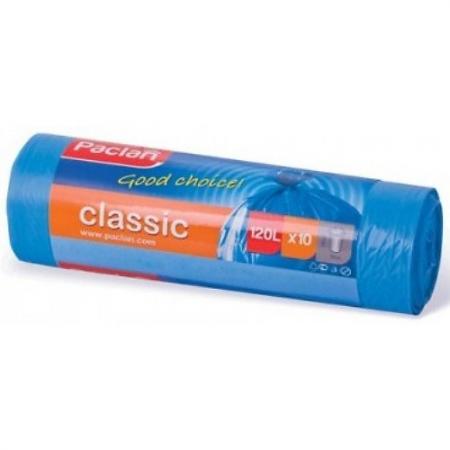 

PACLAN Мешки для мусора синие CLASSIC 120л 10шт