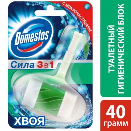 

DOMESTOS Гигиенический блок для унитаза Хвоя 40г