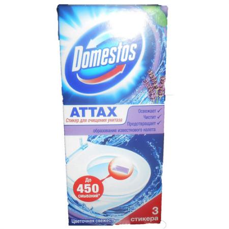 

DOMESTOS Стикер для очищения унитаза Цветочная свежесть