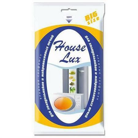 

HOUSE LUX Салфетки влажные для холодильников и микроволновых печей BigSiz 30шт