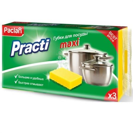 

Paclan Practi Maxi Губки для посуды 3 шт