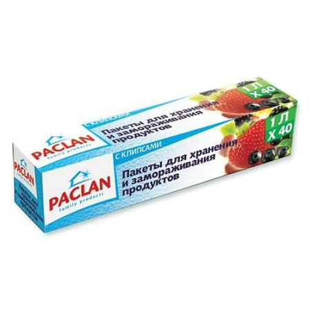 

PACLAN Пакеты д/замораж.1л 40шт