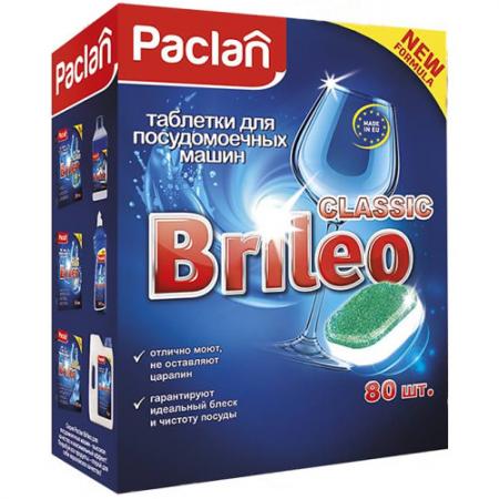 

Paclan Brileo Таблетки для посудомоечных машин CLASSIC 80 шт