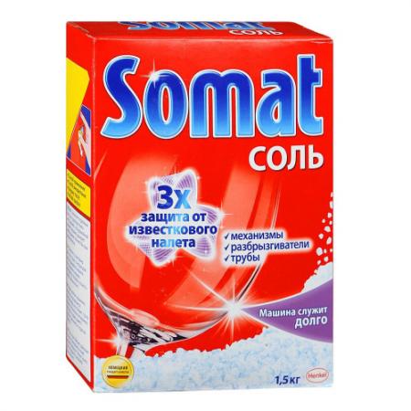 

SOMAT SALT спецсоль для посудомоечных машин 1,5кг