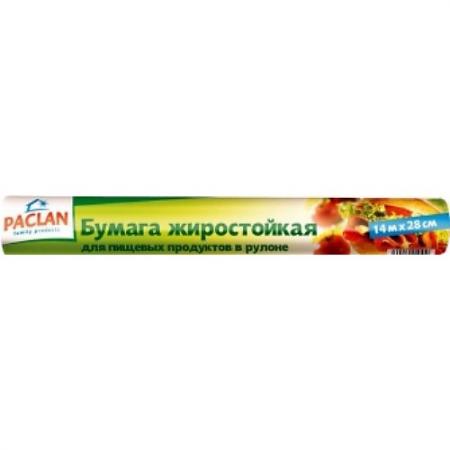 

PACLAN Бумага жиростойкая упак.14м*28см рулон