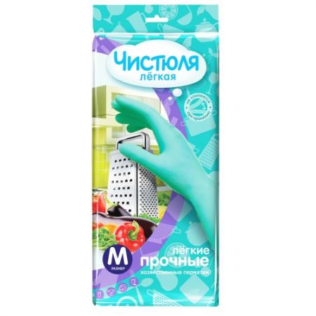 

ЧИСТЮЛЯ ЛЕГКАЯ Перчатки хозяйственные легкие прочные M
