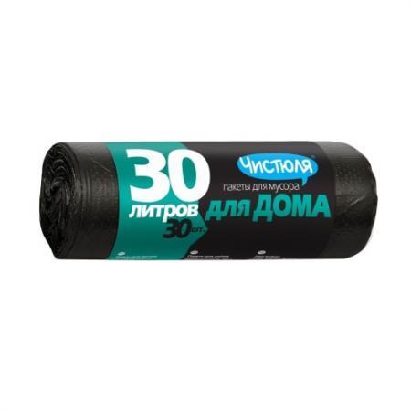 

ЧИСТЮЛЯ Пакеты для мусора рулон 30л 30шт