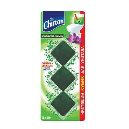 

CHIRTON Чистящий кубик для унитаза Альпийская долина 3*50г