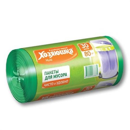

ХОЗЯЮШКА Мила Пакеты для мусора 30л в рулоне 80ш