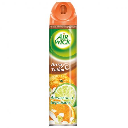 

AIRWICK Aerosol Освежитель воздуха Анти-табак Апельсин и бергамот 240мл
