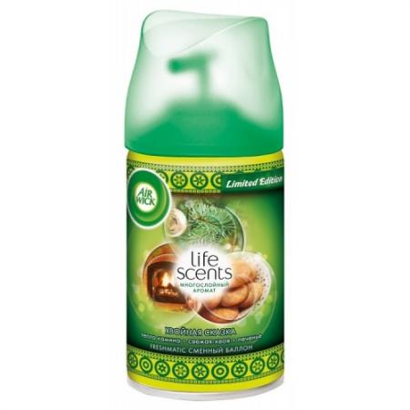 

Air Wick LIFE SCENTS Сменный баллон для автоматического аэрозольного освежителя воздуха Хвойная сказ