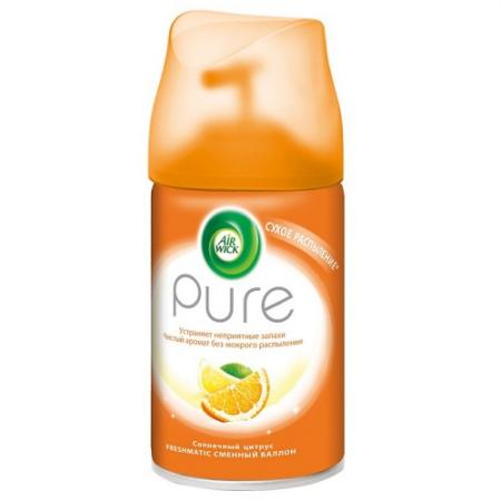 

AIRWICK Pure Сменный баллон к автом.осв.возд. Солнечный цитрус 250 мл