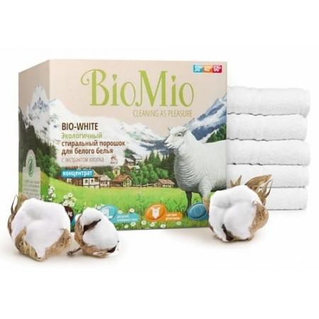 

BioMio Экологичный стиральный порошок для белого белья Bio-White концентрат с экстрактом хлопка без